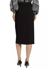 Elie Tahari The Vivienne Wrap-Front Skirt