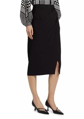 Elie Tahari The Vivienne Wrap-Front Skirt