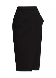Elie Tahari The Vivienne Wrap-Front Skirt