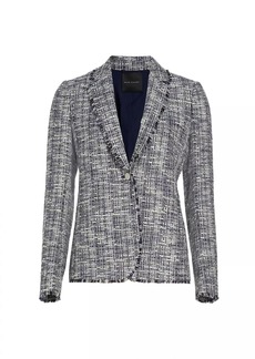 Elie Tahari Tweed Tailored Blazer