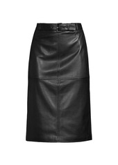 Elie Tahari Vegan Leather Pencil Skirt