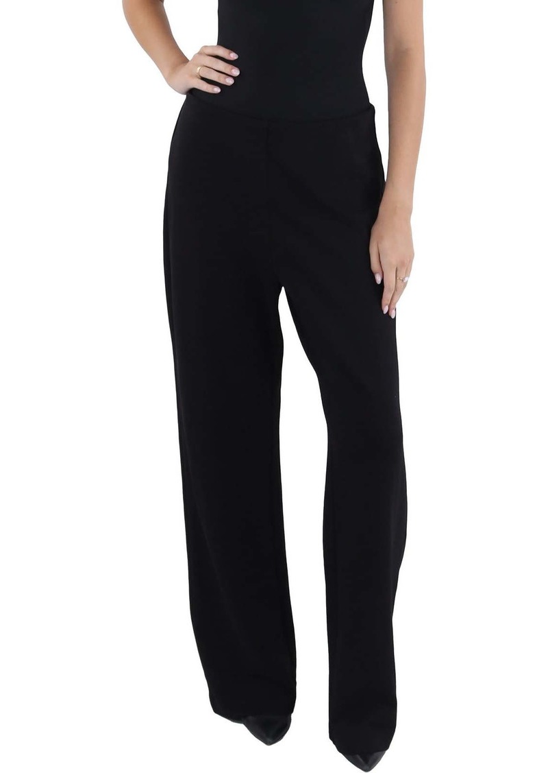 Elie Tahari Womens High Waist Wide Leg Dress Pants