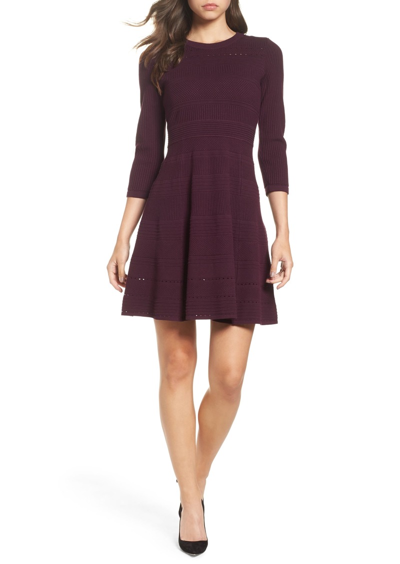 Eliza j fit & flare sweater dress deals