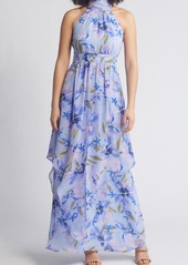 Eliza J Halter Neck Maxi Dress