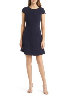 Alex Evenings Women's Short Sheath Crepe Cocktail Dress in Electric Blue | 12p | Lord & Taylor