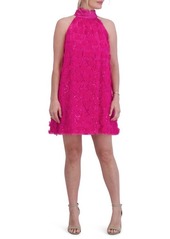 Eliza J Sequin Appliqué Shift Dress