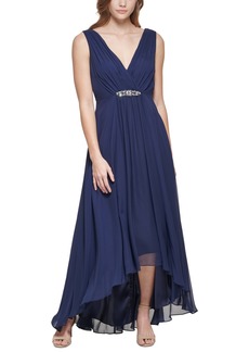 Eliza J Women's Embellished High-Low Gown - Navy