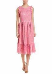 Eliza J Women's Lace Ruffle Midi Dress