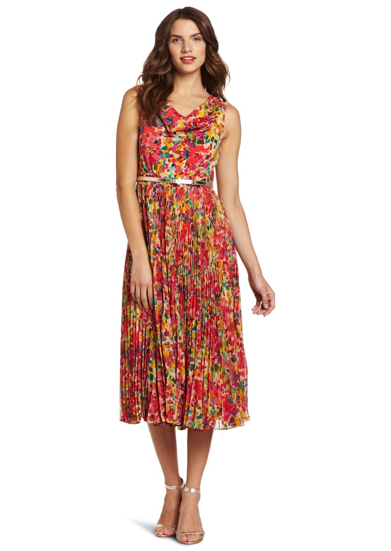 Eliza J Women's Pleated Floral Dress