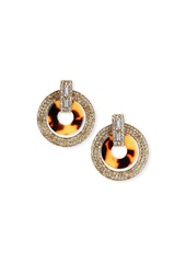 Elizabeth Cole Linnea Crystal & Acetate Hoop Drop Earrings