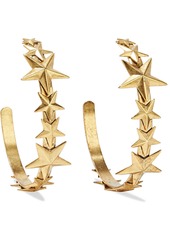 Elizabeth Cole Woman Tristan 24-karat Gold-plated Hoop Earrings Gold