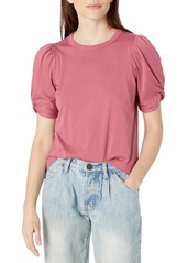 Ella Moss Women's Linnea Twist Sleeve Tee Shirt  X Small