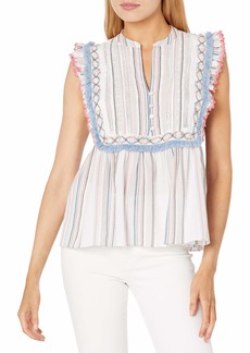 Ella Moss Women's Natalia Babydoll Styled Sleeveless Top