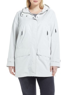 Ellen Tracy Water Repellent Hooded Parka in Stone at Nordstrom