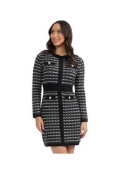 Ellen Tracy Women's Boucle Sweater Dress - Marshmallow