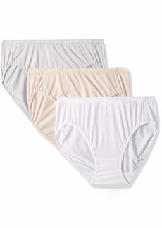 3 Pack ELLEN TRACY Womens Full Brief Seamless Logo Panties