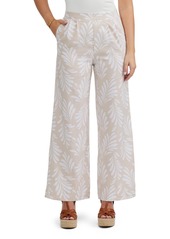 Ellen Tracy Women's Wide Leg Pant with Front Pleats - Linen leaf