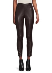 Ellen Tracy Faux Leather Ankle Pants