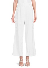 Ellen Tracy Linen Blend Cargo Pants