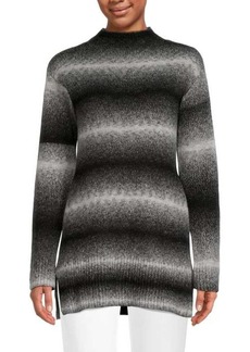 Ellen Tracy Ombré Striped Sweater