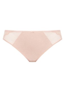 Elomi Charley Full Figure Mesh & Lace Brazilian Briefs in Ballet Pink at Nordstrom