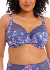 Elomi Full Figure Morgan Banded Underwire Stretch Lace Bra EL4110, Online Only - Toasted Almond