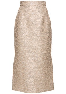 Emilia Wickstead Ariceli Jacquard Tweed Midi Skirt