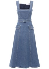 Emilia Wickstead Cotton Denim Dress W/belt