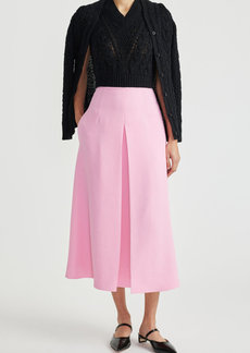 Emilia Wickstead - Sato Pleated A-Line Midi Skirt - Floral - UK 8 - Moda Operandi