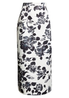 Emilia Wickstead Lorelei Floral Midi Skirt