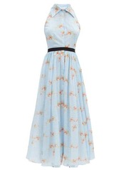 Emilia Wickstead Norika floral-print cotton midi shirt dress