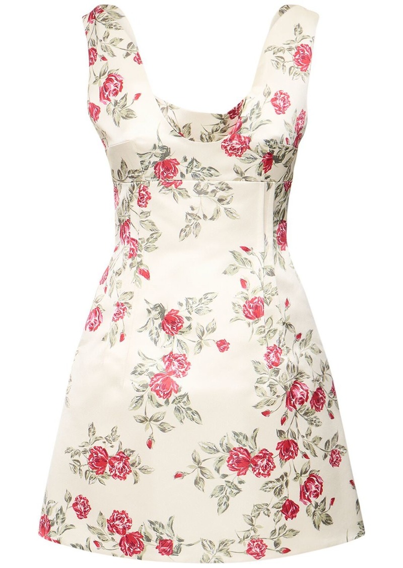 Emilia Wickstead Printed Duchesse Mini Dress