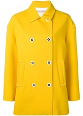Emilio Pucci Yellow Double-Breasted Pea Coat