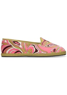 Emilio Pucci 10mm Printed Velvet Loafers