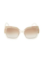 Emilio Pucci 56MM Glitter Square Sunglasses