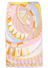 Emilio Pucci abstract-print fitted skirt