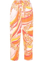 Emilio Pucci abstract-print loose-fit trousers