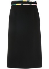 Emilio Pucci contrast-trim pencil skirt