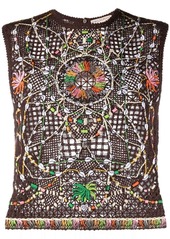 Emilio Pucci Cyprea-embroidered blouse
