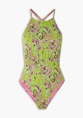 Emilio Pucci - Cutout printed swimsuit - Green - IT 44