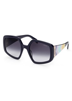 Emilio Pucci 55mm Geometric Sunglasses