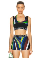 Emilio Pucci Logo Bra Top