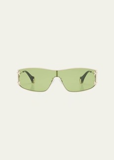 Emilio Pucci Metal & Acetate Shield Sunglasses