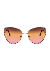 Emilio Pucci Metal Cat Sunglasses
