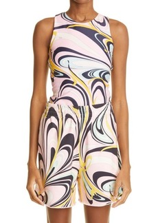 Emilio Pucci Onde Print Tank in 007 Navy Rosa at Nordstrom