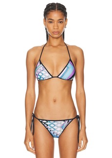 Emilio Pucci Triangle Bikini Top