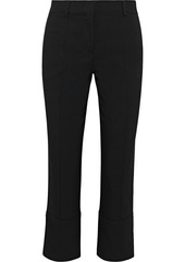 Emilio Pucci Woman Cropped Wool-blend Twill Slim-leg Pants Black