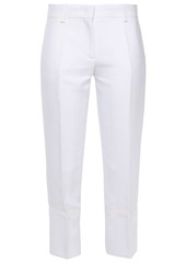 Emilio Pucci Woman Cropped Woven Slim-leg Pants White