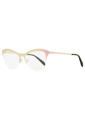 Emilio Pucci Women's Geometric Eyeglasses EP5074 033 Gold/Pink/Havana 53mm