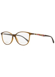 Emilio Pucci Women's Oval Eyeglasses EP5008 048 Brown 54mm